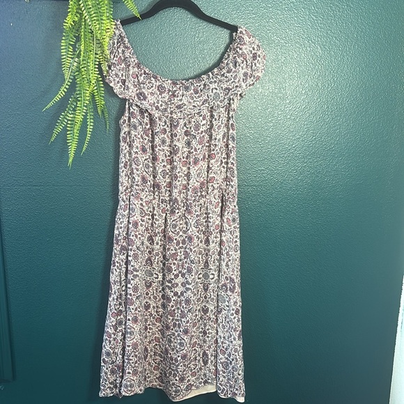 REVOLVE L’Agence Floral Leonie Off The Shoulder Dress Large - Picture 8 of 8